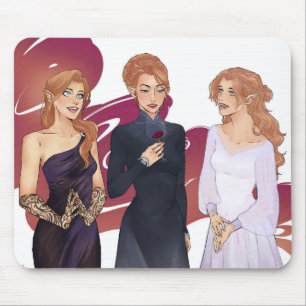 Feyre, In this and Elain Archeron Mouse Pad