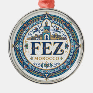 Fez Morocco Metal Ornament