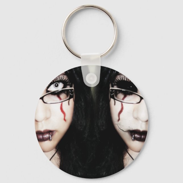 Fezzie Ferocious Keychain: Evil Twins Key Ring (Front)