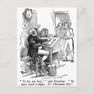 Fezziwig (with text) postcard