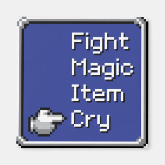 FF Menu magnet - Fight/Magic/Item/Cry