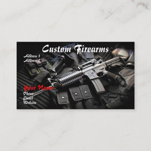 FFL dealer business card (Front)