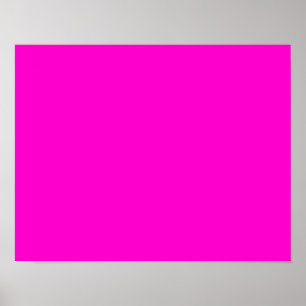 ffoocc HOT PINK SOLID BACKGROUND COLOR TEMPLATE Poster