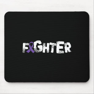 Fghter1- Epilepsy Awareness Support Ribbon Mouse Pad