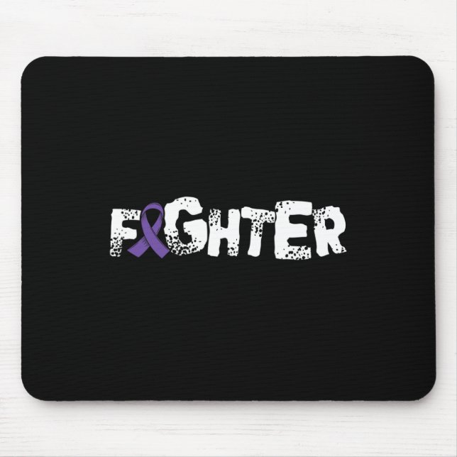 Fghter1- Epilepsy Awareness Support Ribbon  Mouse Pad (Front)