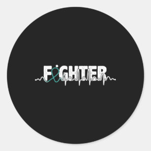 Fghter- Polycystic Kidney Disease Awareness Item Classic Round Sticker