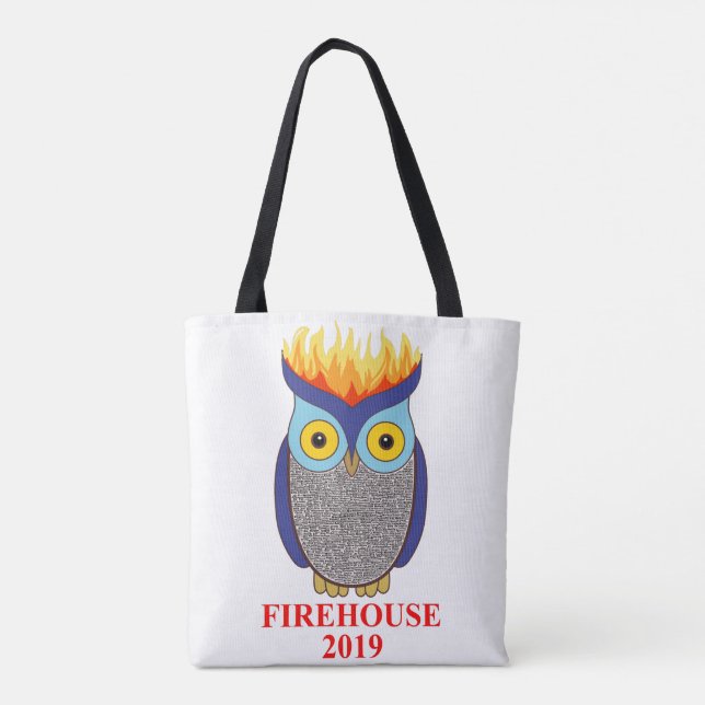 FH Blue Owl Tote Bag (Back)