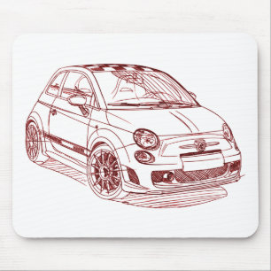 Fi500Abarth 2009 Mouse Pad