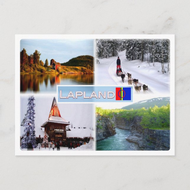 FI Lapland - Lake Inari - Lammintupa - Santa Claus Postcard (Front)