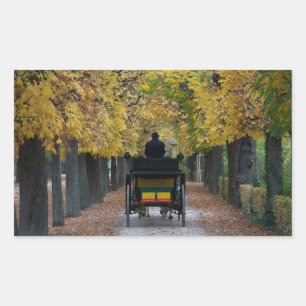 Fiaker In Schönbrunn, Wien Österreich Rectangular Sticker