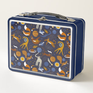 Fiambrera Animals Outer Space Metal Lunch Box