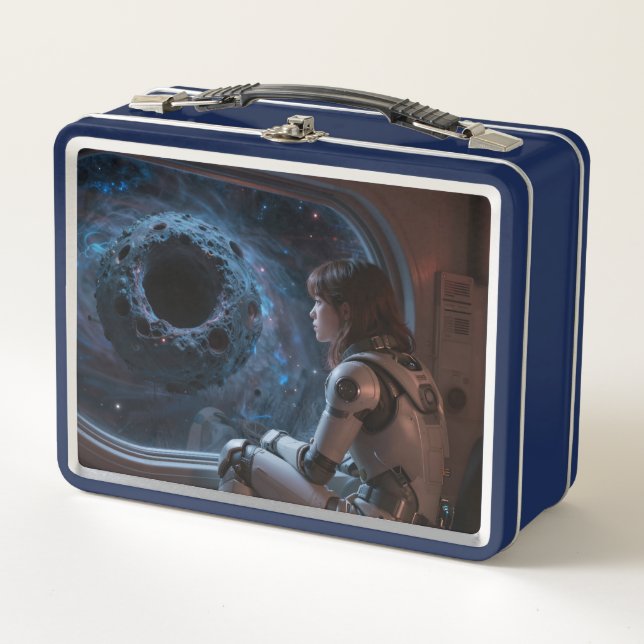 Fiambrera de metal metal lunch box (Front)