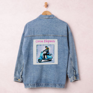 “Fiamma” “Corsa Elegante” – Elegant Ride Denim Jacket
