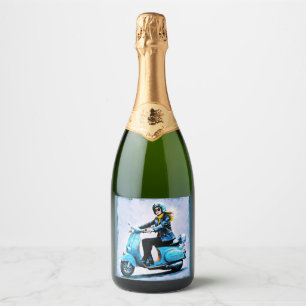 “Fiamma”  “Corsa Elegante” – Elegant Ride     Sparkling Wine Label
