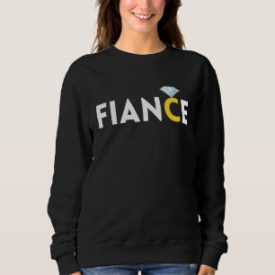 Fiance Diamond Ring Graphic Engaged Engagement Bri Sweatshirt