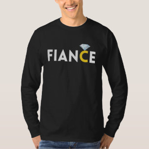 Fiance Diamond Ring Graphic Engaged Engagement Bri T-Shirt