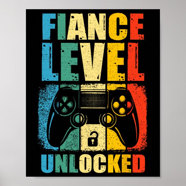 Fiance Level Unlocked Wedding Gamer Groom To Be Bl Poster (Front)
