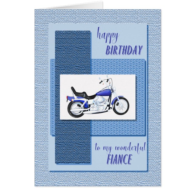 Fiance, motor bike birthday (Front)