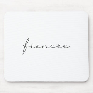 Fiancee Bride Bridal Groom Bachelorette Party Top  Mouse Pad