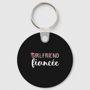Fiancee Fiance Engaged Couples Matching Christmas  Key Ring