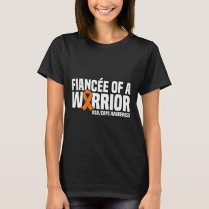 Fiancee Of A Warrior Orange Ribbon Rsdcrps Awarene T-Shirt