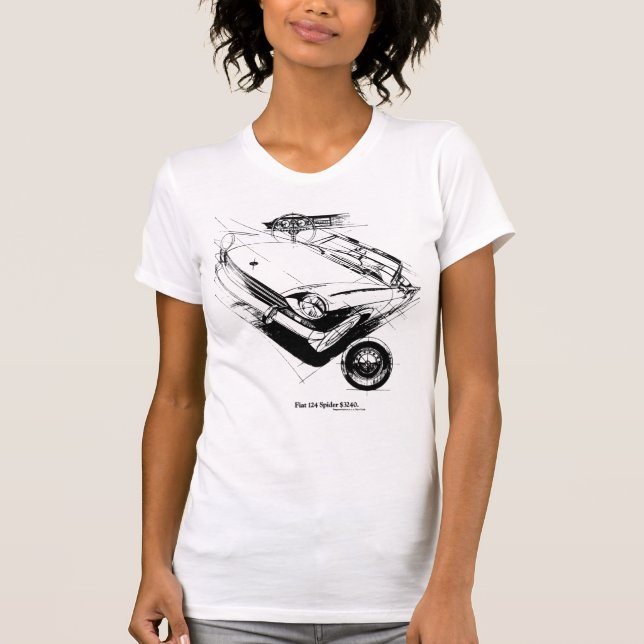FIAT 124 SPIDER350 T-Shirt (Front)