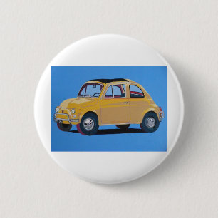 Fiat 500 6 cm round badge