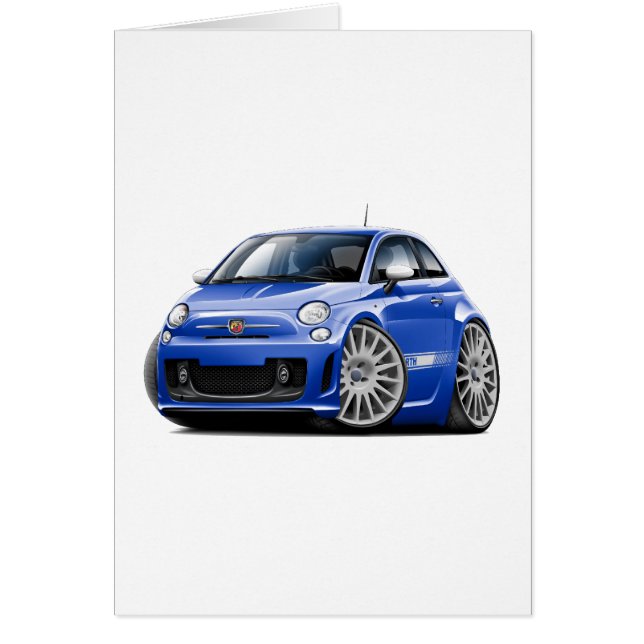 Fiat 500 Abarth Blue Car (Front)