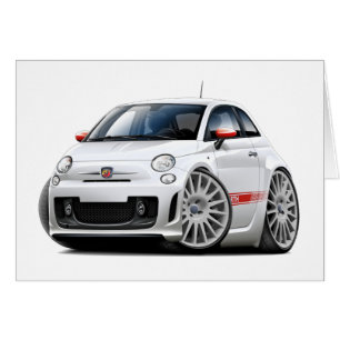 Fiat 500 Abarth White Car