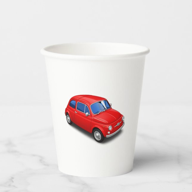 Fiat 500 Anni 80 Paper Cups (Front)