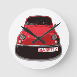 Fiat 500 Biarritz Round Clock