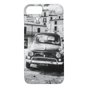 Fiat 500 Black + White, Rome, Italy, iPhone 7 case