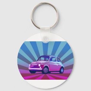 Fiat 500 Bunt Key Ring