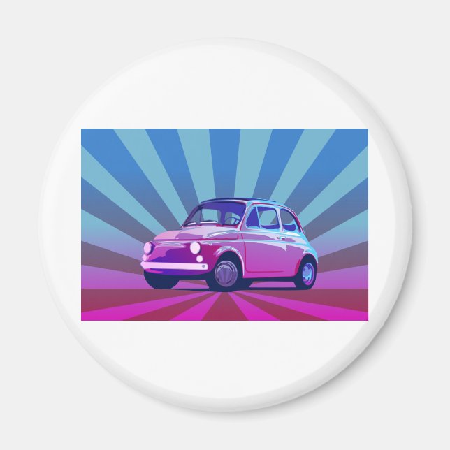 Fiat 500 Bunt Magnet (Front)