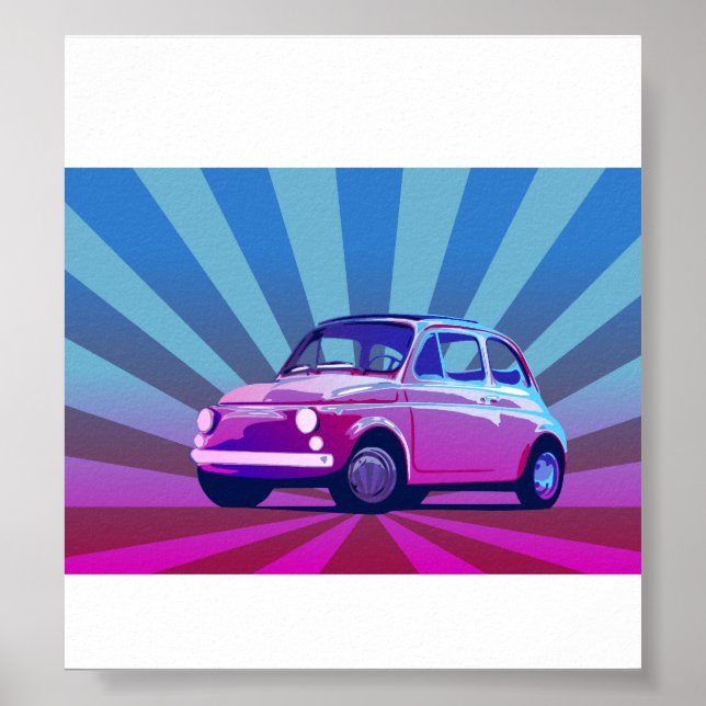 Fiat 500 Bunt Poster (Front)