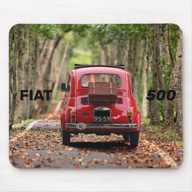 Fiat 500 Car Mouse Pad (Front)