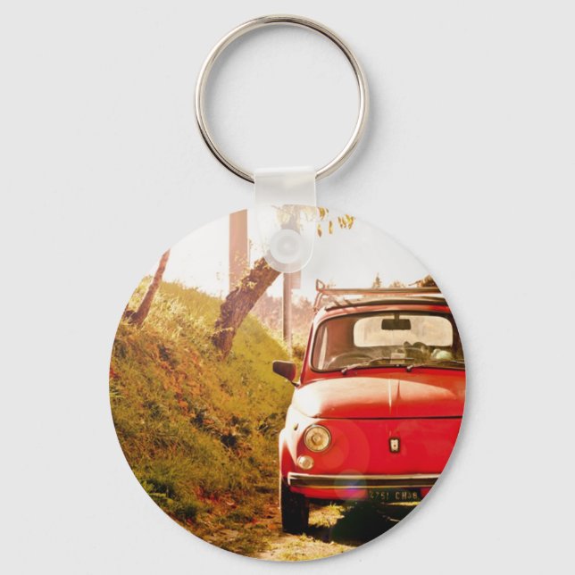 Fiat 500, Cinquecento in Italy Key Ring (Front)