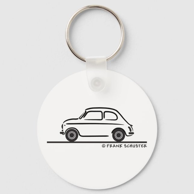 Fiat 500 Cinquecento Key Ring (Front)