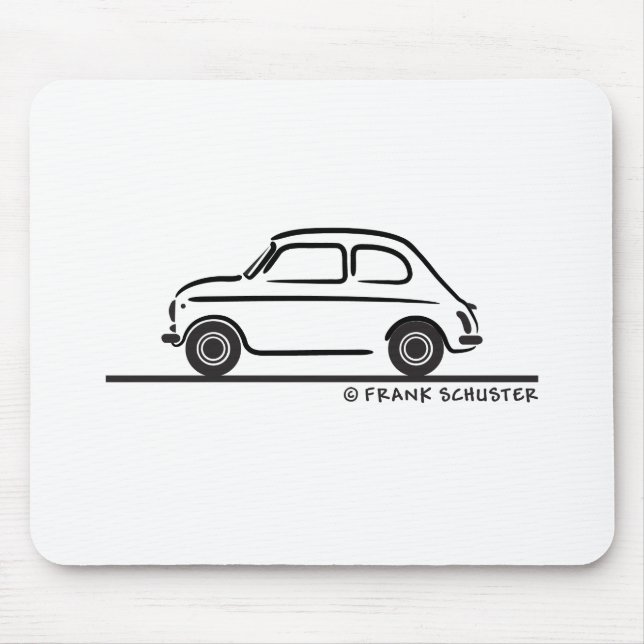 Fiat 500 Cinquecento Mouse Pad (Front)