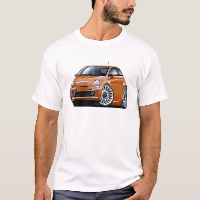 Fiat 500 Copper Car T-Shirt (Front)