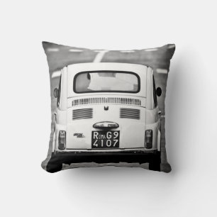Fiat 500 in Italy, classic car cushion