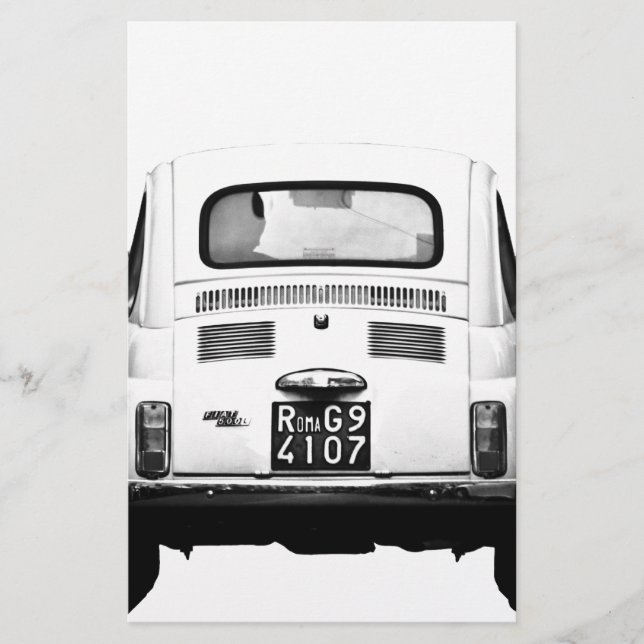 Fiat 500 in Rome, Italy. (Front)