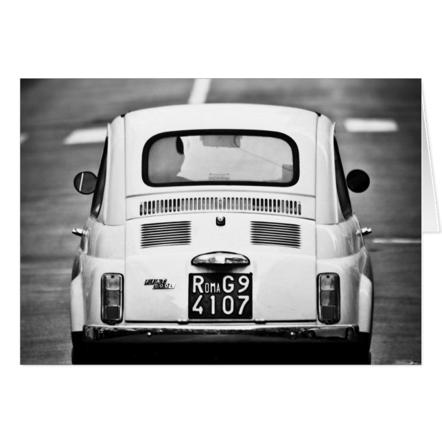 Fiat 500 in Rome, Italy (Front Horizontal)
