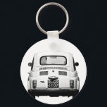 Fiat 500 in Rome, Italy. Key Ring<br><div class="desc">Classic vintage Fiat 500 in Rome,  Italy. Photograph was taken last winter</div>