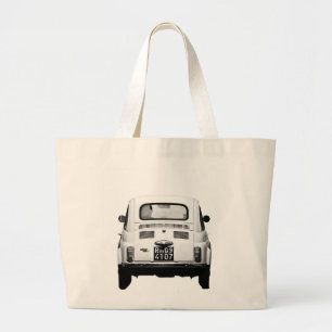 Fiat 500 in Rome, Italy. Large Tote Bag