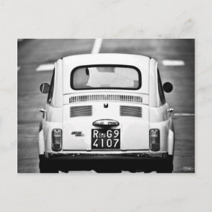 Fiat 500 in Rome, Italy Postcard