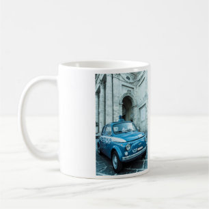 Fiat 500 Police car, Cinquecento in Italy Coffee Mug