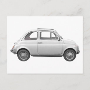 Fiat 500 postcard