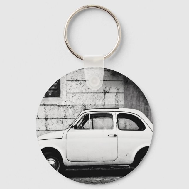 Fiat 500 Rome Key Ring (Front)