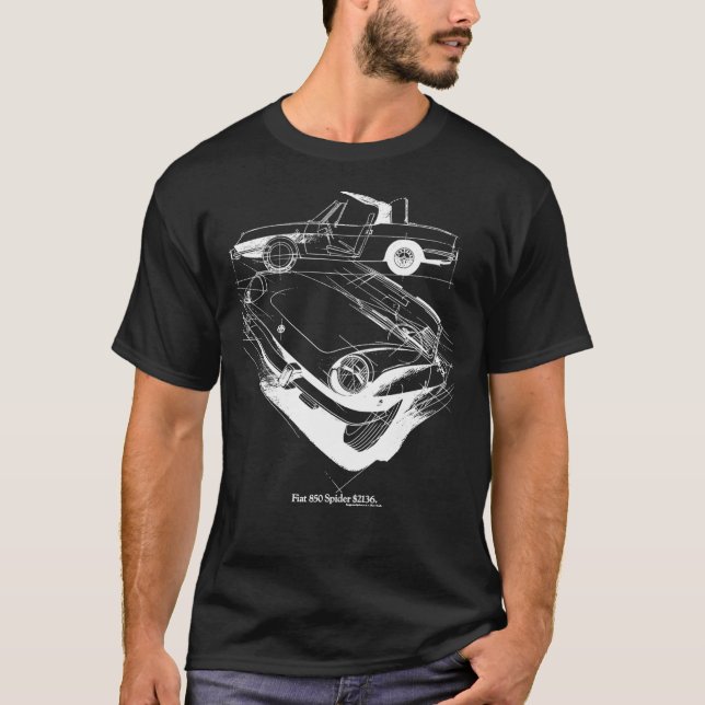 FIAT 850 SPIDER Classic T-Shirt (Front)